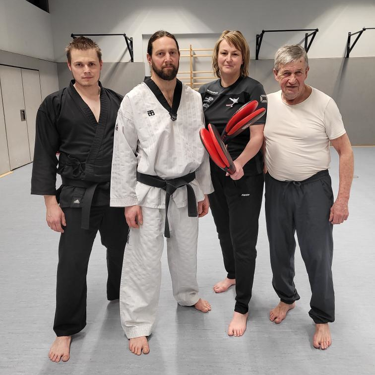 Andi und René mit Mareike und Matthias